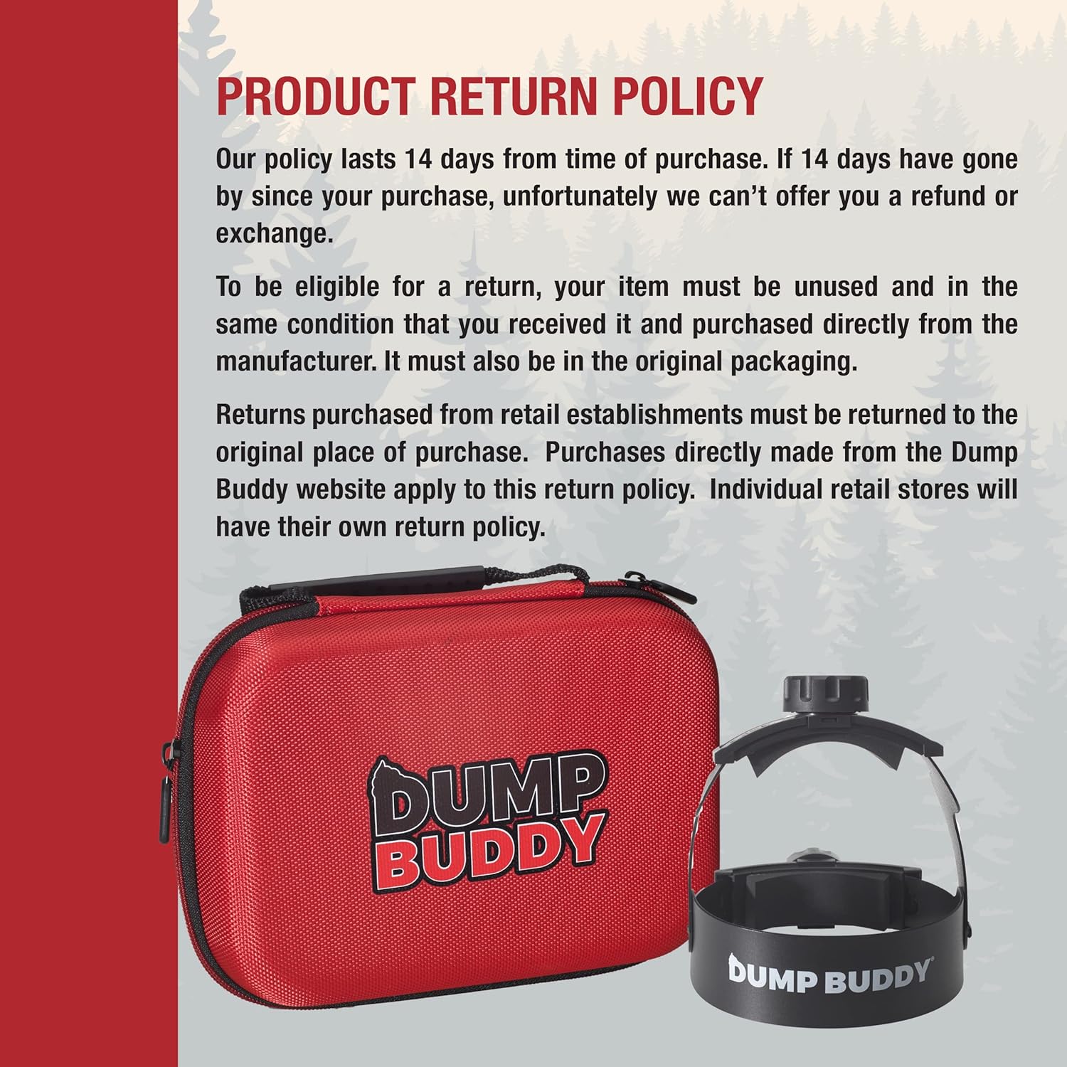 Dump Buddy RV Hose Fastening Device
