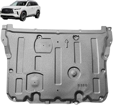 Front Engine Splash Shield Fit for Infiniti QX60 2022-2024 & Nissan Pathfinder 2024 2025 Engine Case Guards Suitable for QX60/Pathfinder Under Engine Cover Mud Flaps Directly Replace Original