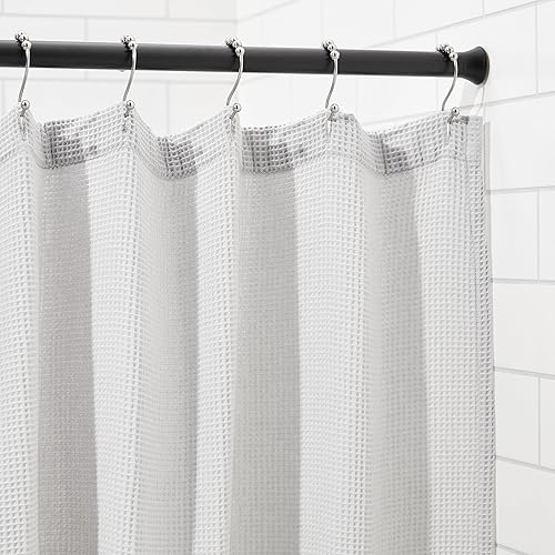 Miniatura 6 de Tienda Basics Barra de cortina de tensión ajustable, 54-90 pulgadas de ancho, negro, acabado clásico