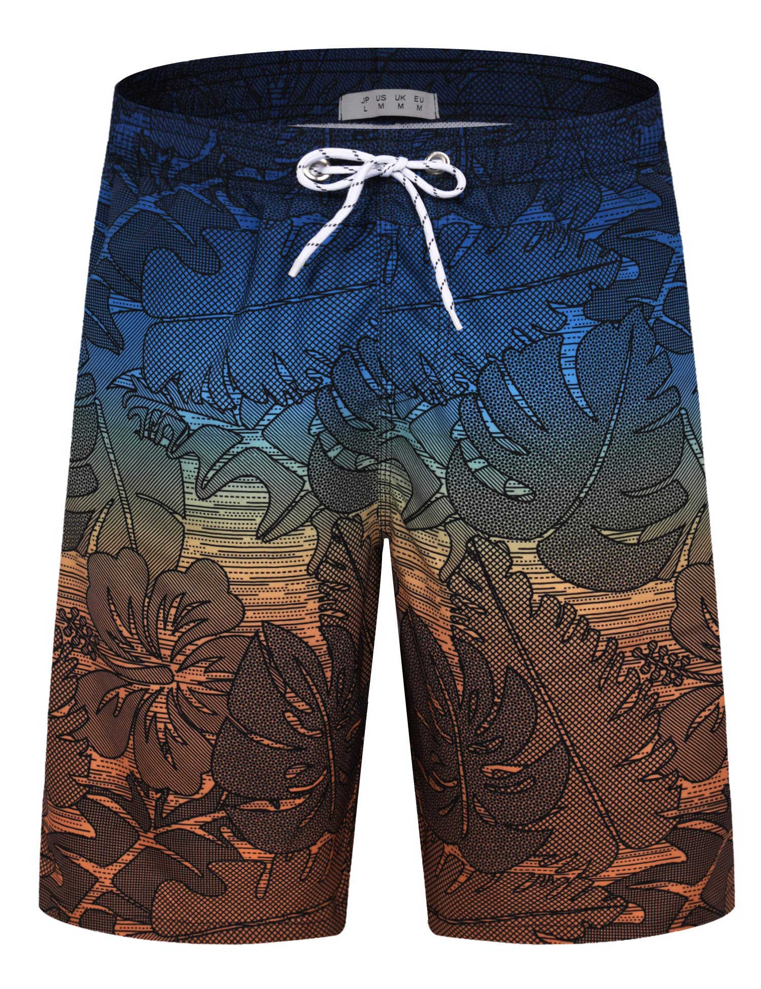 APTRO Costumi Pantaloncini da Bagno Uomo Mare Surf Piscina Stampa Hawaiana Estiva Grande Asciugatura Rapida con Fodera in Rete