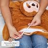 ODOXIA Sensory cuddly toy for children 2.3 KG plush sloth for relaxation & concentration Weighted lap sloth Versatile cuddly toy for traveling school & home