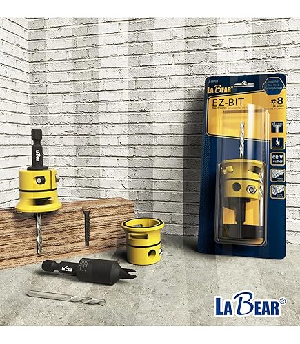 Miniatura 8 de (#12) Brocas avellanadoras con taladro HSS reemplazable, brocas hexagonales de cambio rápido de 14 pulgadas, profundidad de fricción baja ajustable