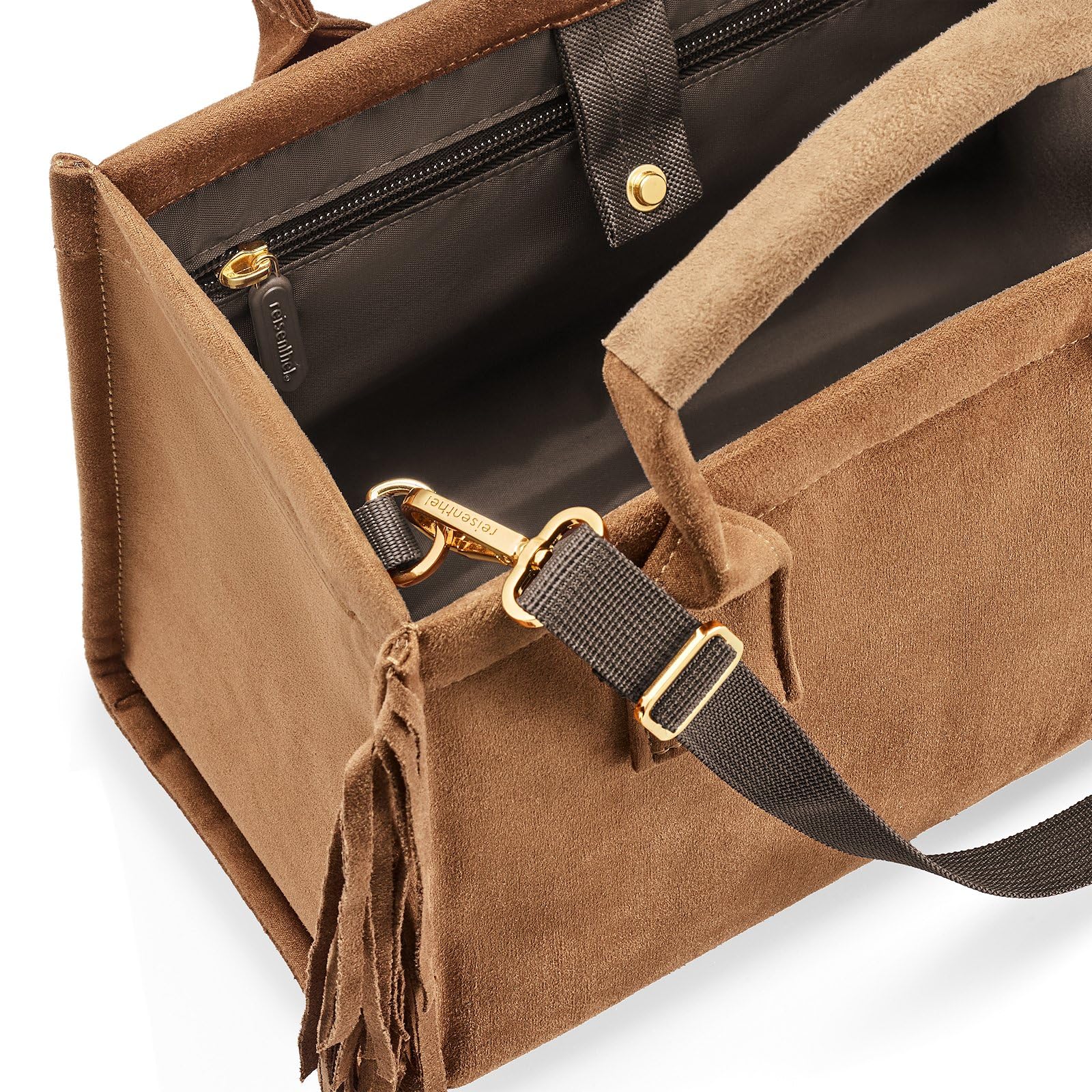 reisenthel Daily Shopper XS – La versione più piccola della nostra moderna shopper aerodinamica – una pratica borsa a tracolla rettangolare.