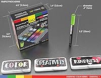 Vista 7 de TOOLI-ART Rotuladores de pintura acrílica, varios marcadores vibrantes para pintura en roca, lienzo, vidrio, tazas, madera, tela, metal, cerámica.