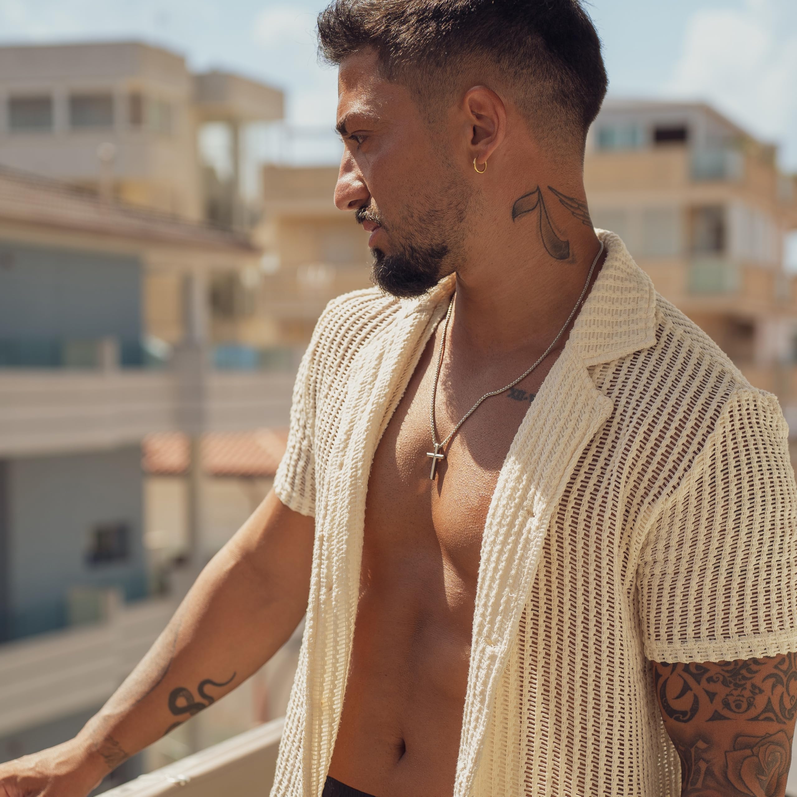SERASAR Premium Halskette Herren [Trust] | Rostfreier 316L Chirurgenstahl | Wasserfest | Stabile Kette | Sicherer Verschluss | Drei Farben | Inklusive Schmuckschachtel