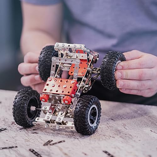 Miniatura 5 de Erector Set for Boys - Girls | Metal Model Kits for Adults Teens and Advanced Kids Stem Toys | Build A Car Plane or Excavator | Educational Toys |