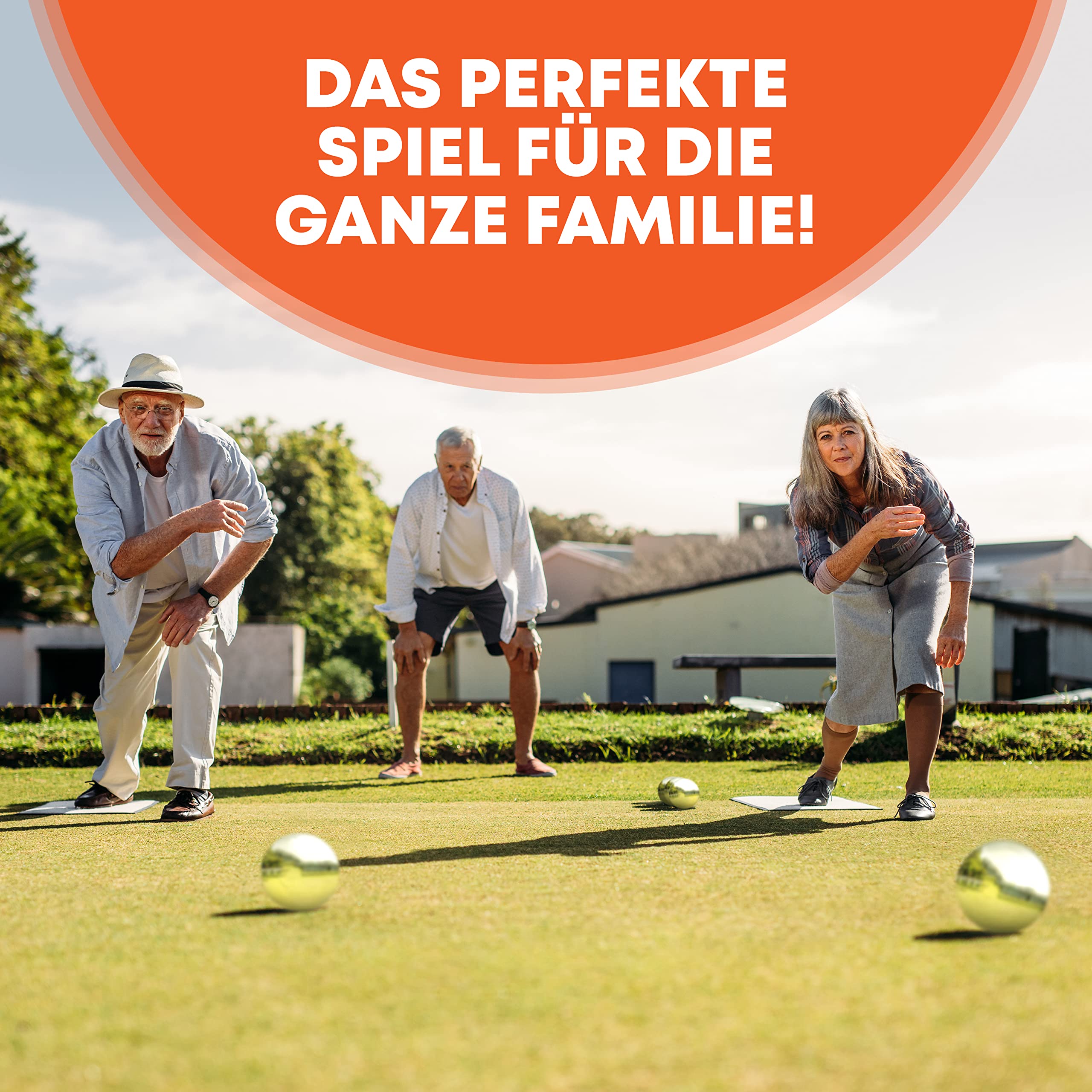 Puffin Boule Set - Petanque Set | Boule Spiel mit 8 oder 6 Metall Kugeln & Zubehör | Outdoor Spielzeug für die ganze Familie | Strand Spiel für Kinder & Erwachsene