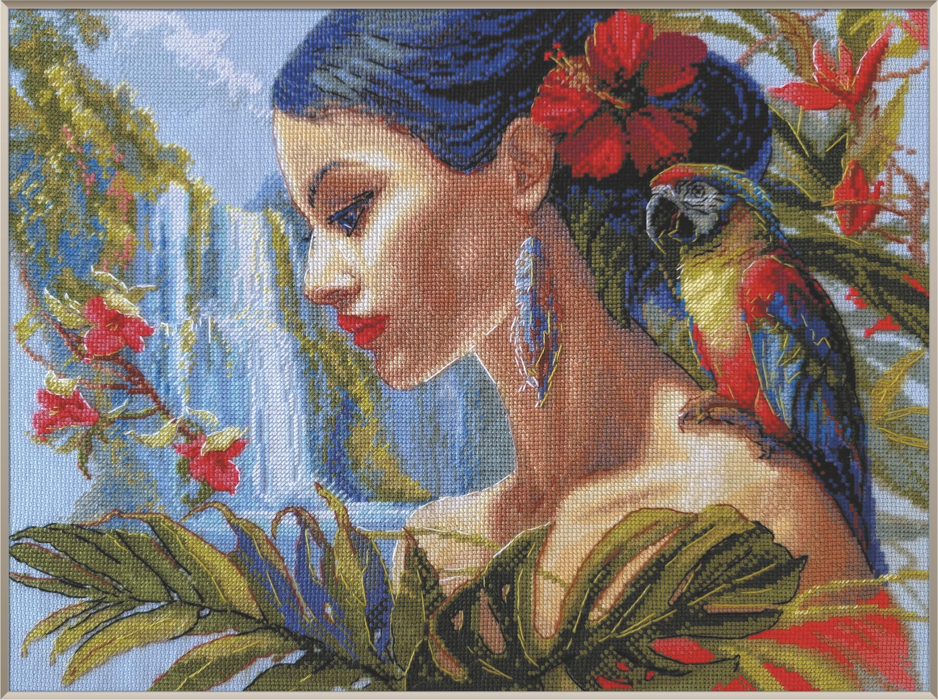 Aine counted cross stitch kit ""Mother Nature. Tropics after Olga Novitskaya Pain