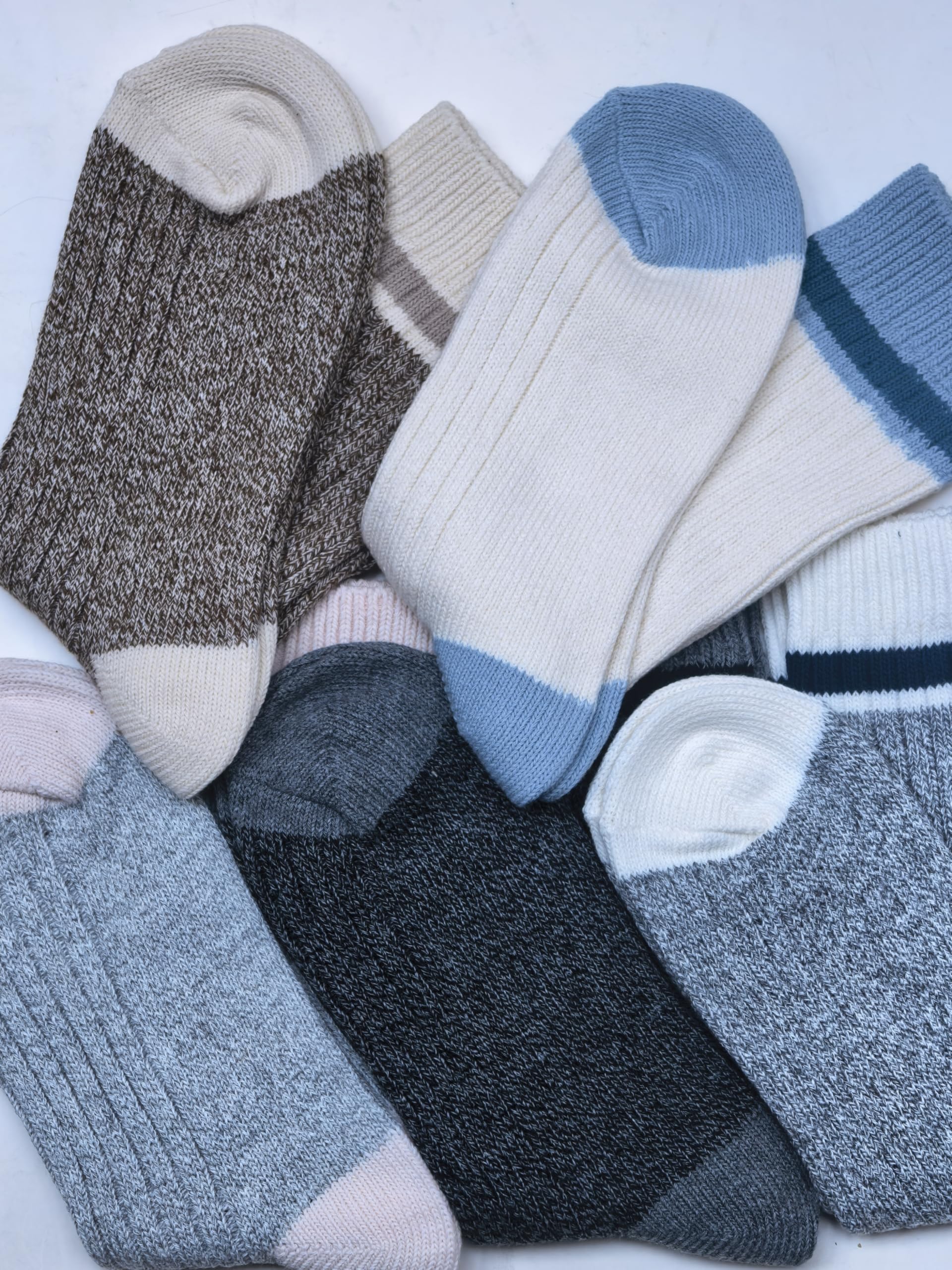 Chaussettes Femme Hiver Lot de 5 Paires – Douces & Chaudes – Style Cozy Tricot – Taille Unique