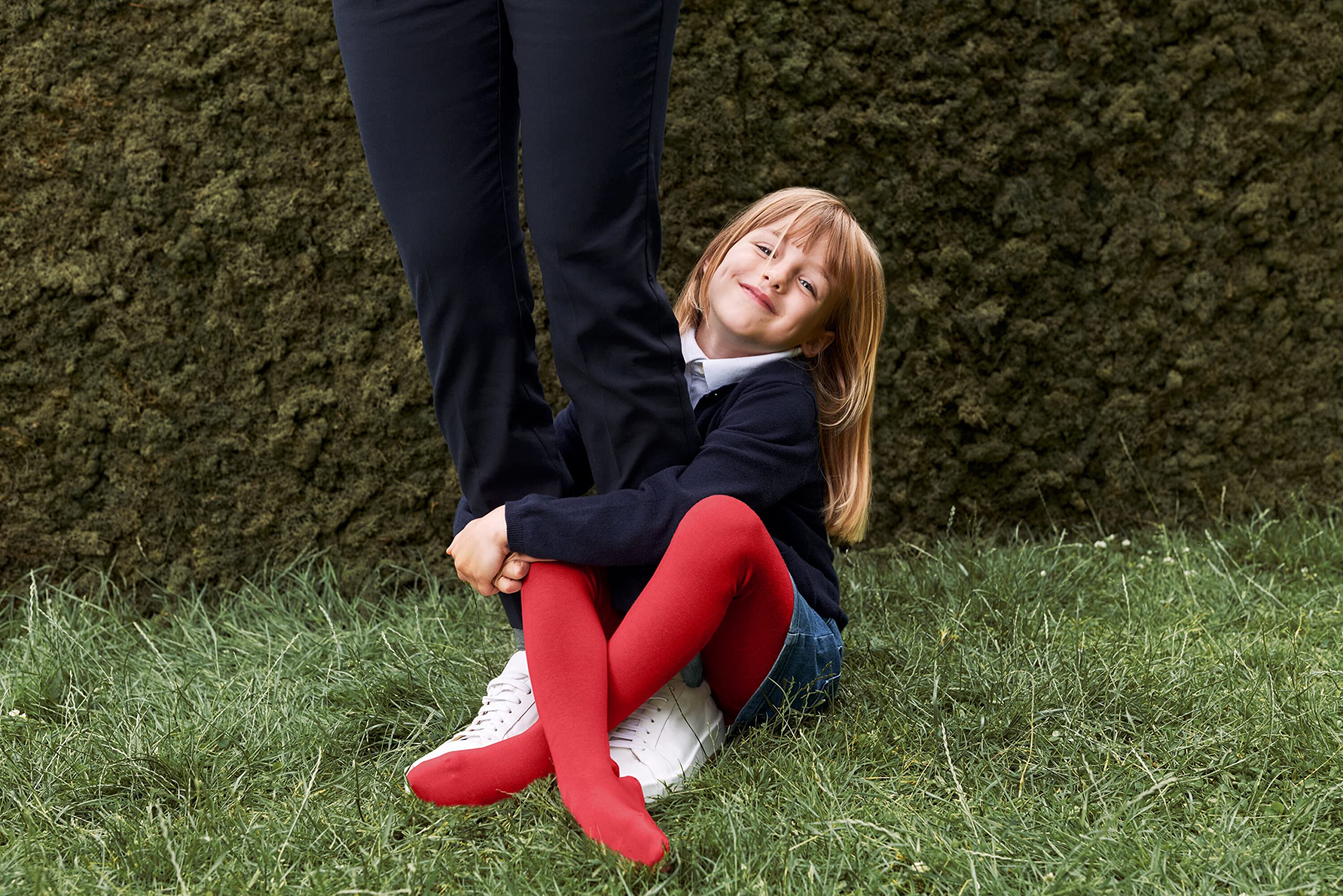FALKE unisex bambini Family collant traspiranti sostenibili cotone coprenti cintura comfort in vita perfetta vestibilità antiscivolo rinforzati tinta unita 1 pezzo