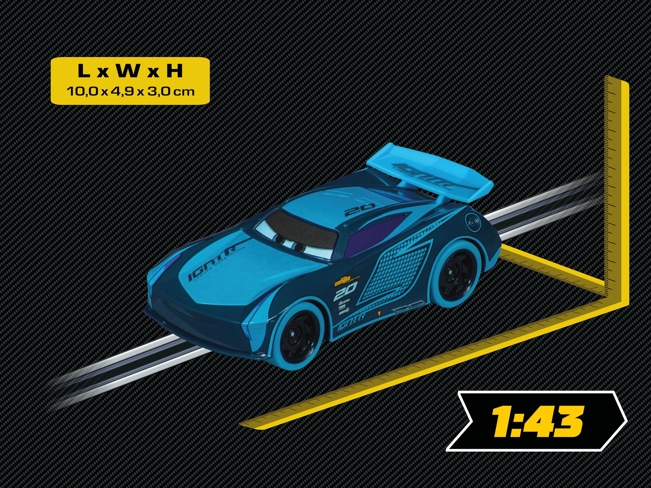 Carrera - 20064221 - Disney· Pixar Cars - Jackson Storm - Corse notturne