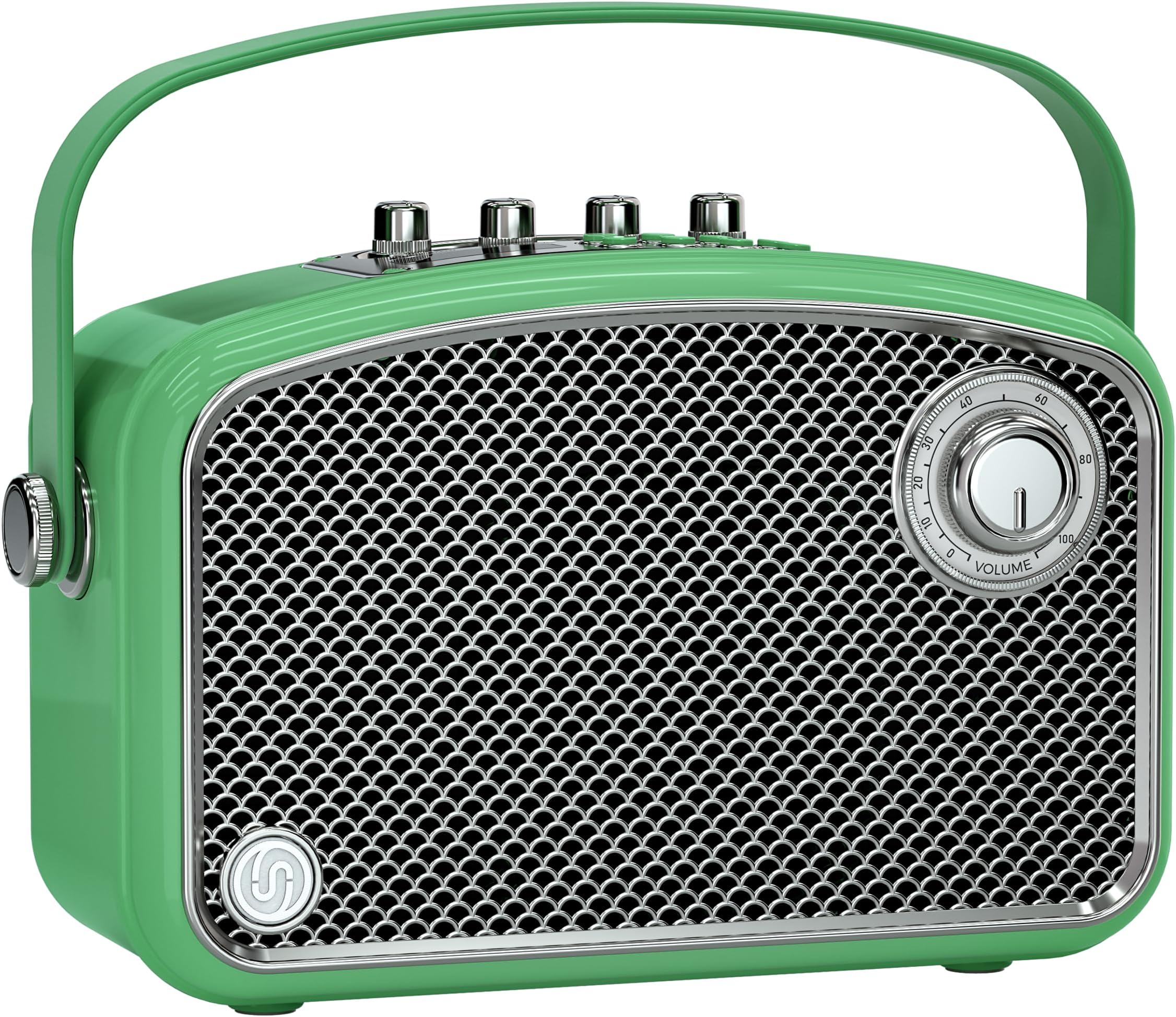 - Bluetooth Speaker 120W Peak Powerful Retro Wireless Hi-Fi Loud Speakers with Deep Bass, Dual DSP Chips, Portable Boombox for Home Room Office Decor, Camping, Party, Festival Gifts, Christmas Events