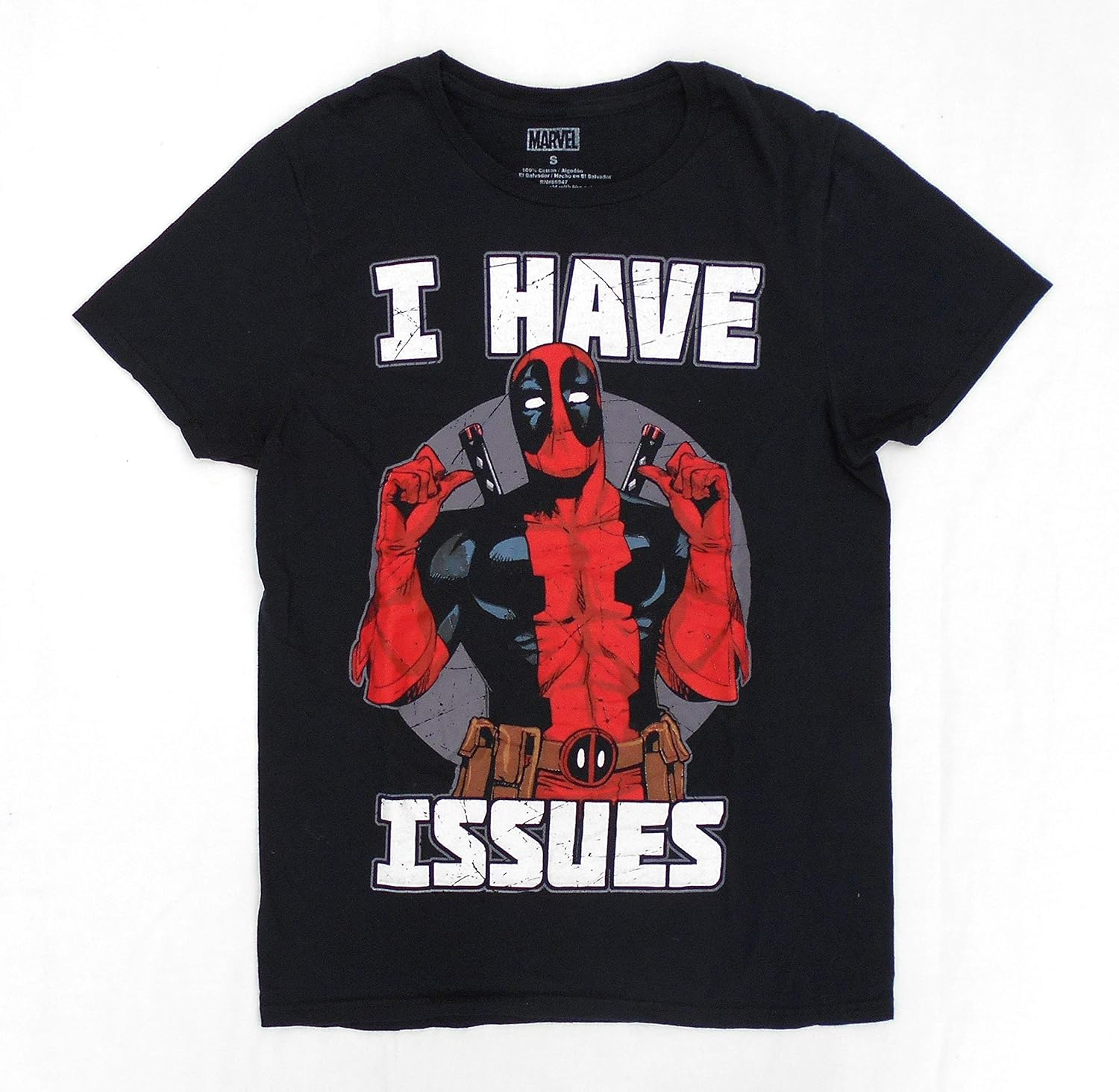 Amazon デッドプール Deadpool I Have Issues 古着ｔシャツ Sサイズ 黒 マーベル 通販