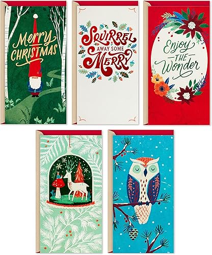 Miniatura 8 de Hallmark - Paquete de tarjetas de regalo o dinero de Navidad, deseos de Navidad (10 tarjetas con sobres)