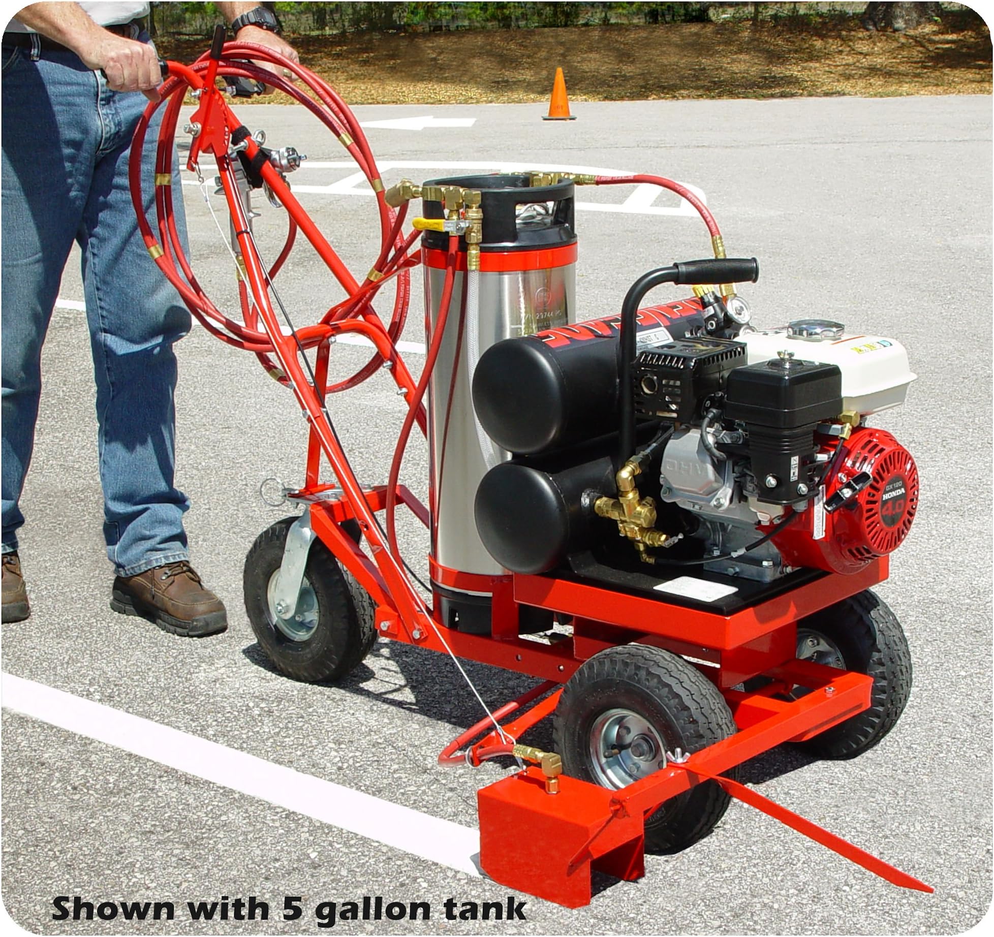Paint Striping Machine Motorized/Compressor Model
