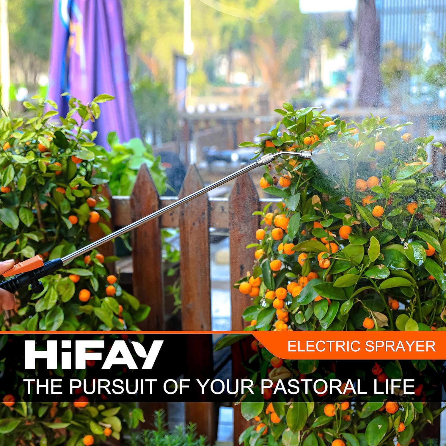 ES4 Electric Sprayer 1 Gallon Built-in 4000mAh Rechargeable Battery, Copper-Nickel Spray Nozzle Makes The Spray More Delicate, The Telescopic Spray Rod Can Reach Further - Image 6