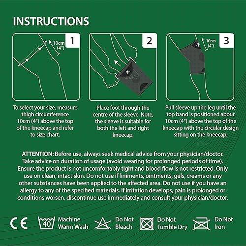 Miniatura 9 de Rodillera de compresión para hombres y mujeres (gris) (par) (L) L - para lesiones de ligamentos, alivio del dolor articular, correr, artritis, ACL,