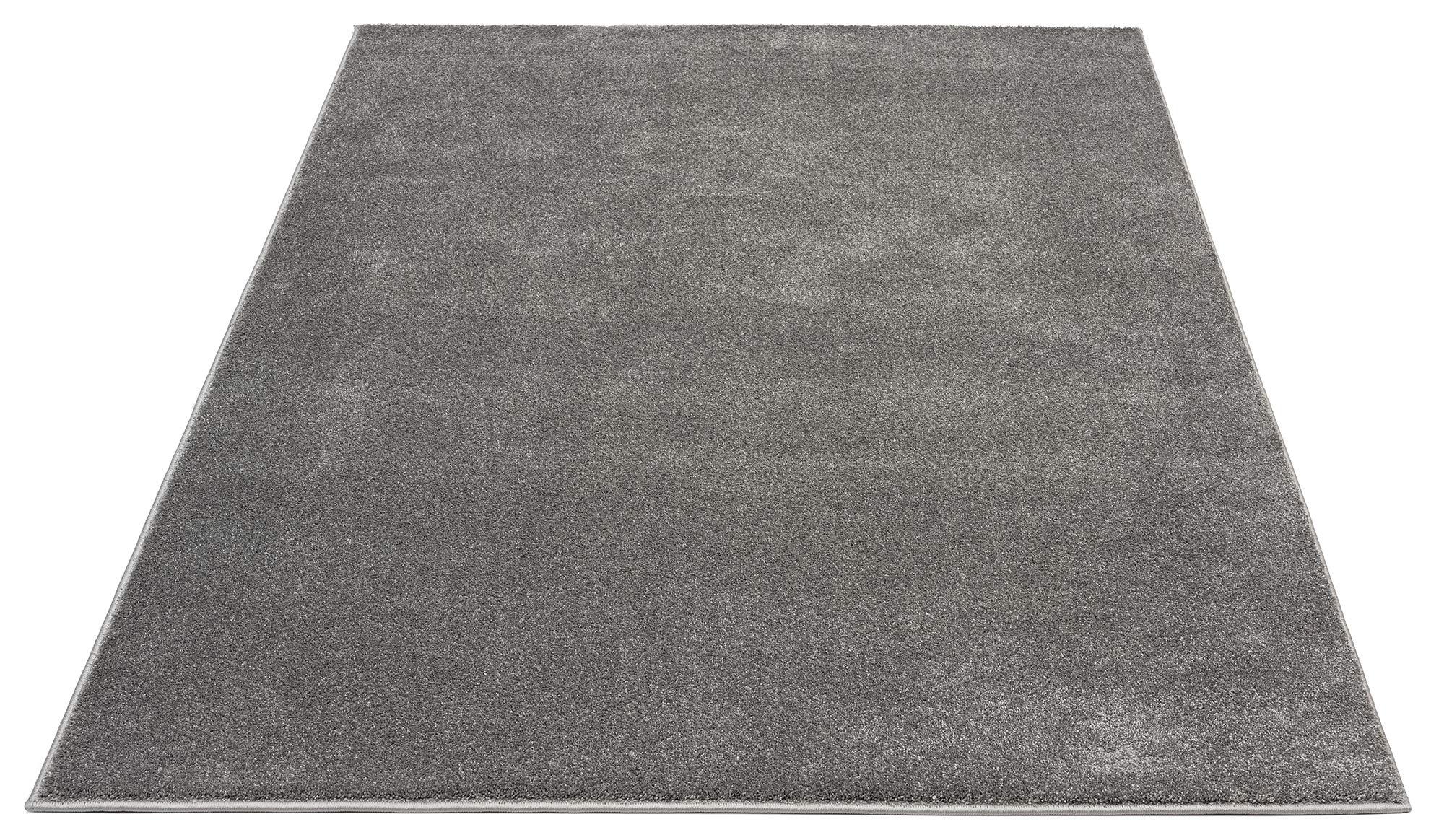 the carpet Marley eleganter Designer Teppich Wohnzimmer, weicher & pflegeleichter Kurzflor Wohnzimmerteppich in Anthrazit, Teppich 200 x 290 cm