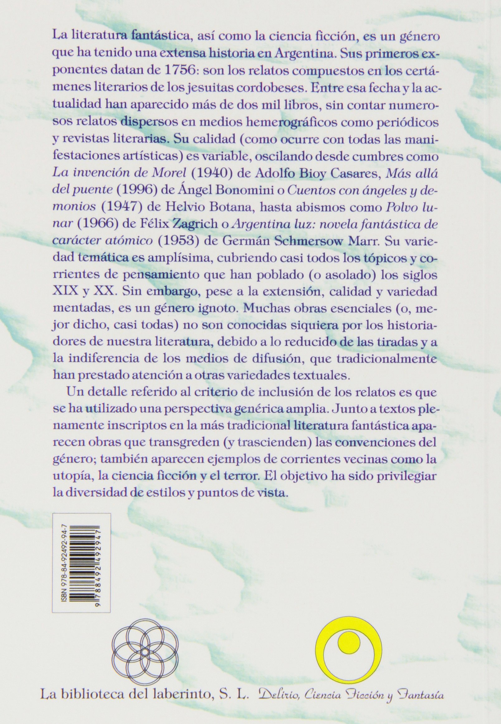 Cuentos Fantásticos Argentinos Del Siglo XIX (DELIRIO CIENCIA FICCION)