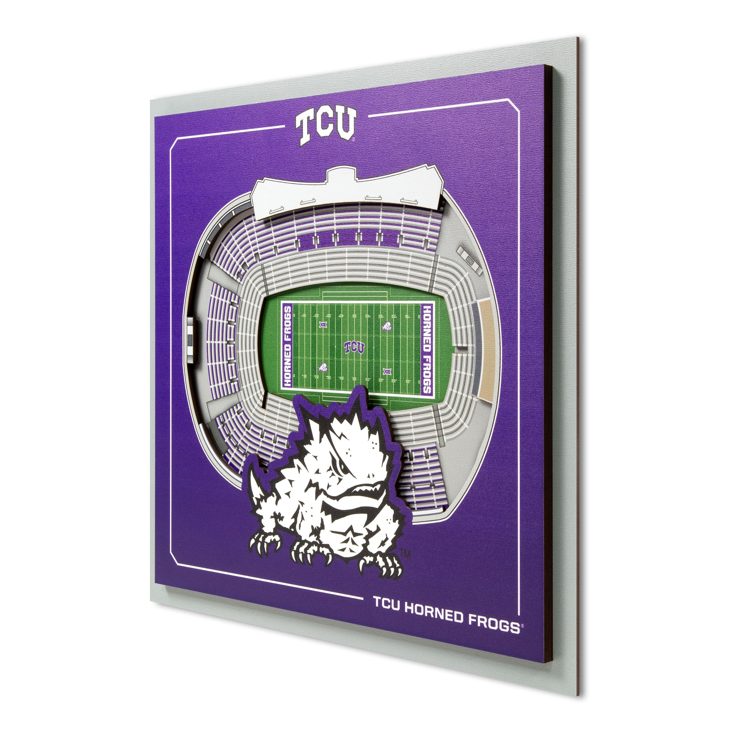 YouTheFan Officially-licensed NCAA Stadium Series 3D Wall Art - multi-layer team stadium replica, detailed sports fan gift, indoor decor