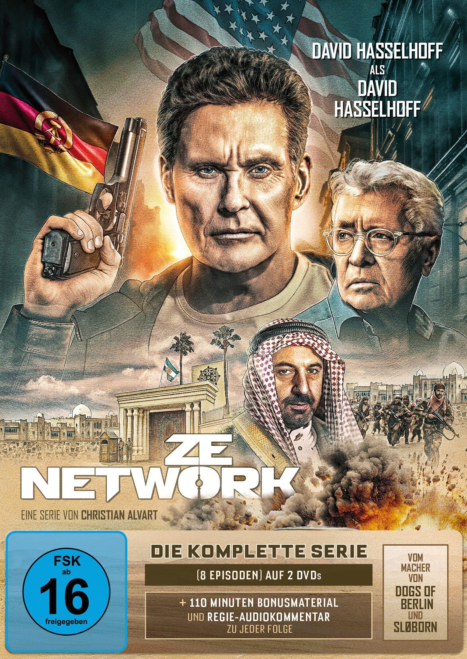 ZE NETWORK con David Hasselhoff, el DVD de comedia y acción pura