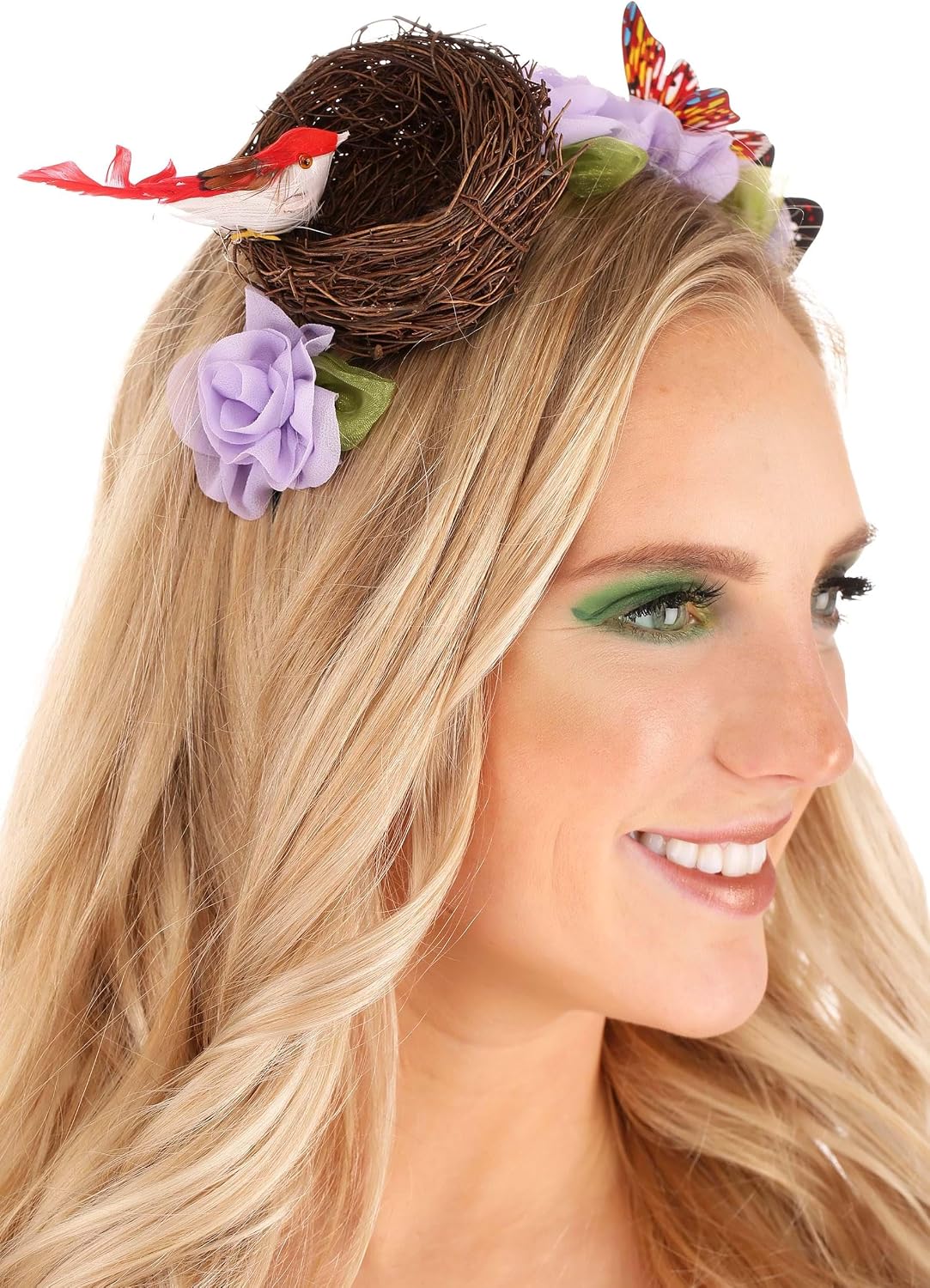 Mother Nature Costume for Women with Dress, Metal Headband, Arm & Leg Ties - Earth Goddess Halloween Outfit for Adults