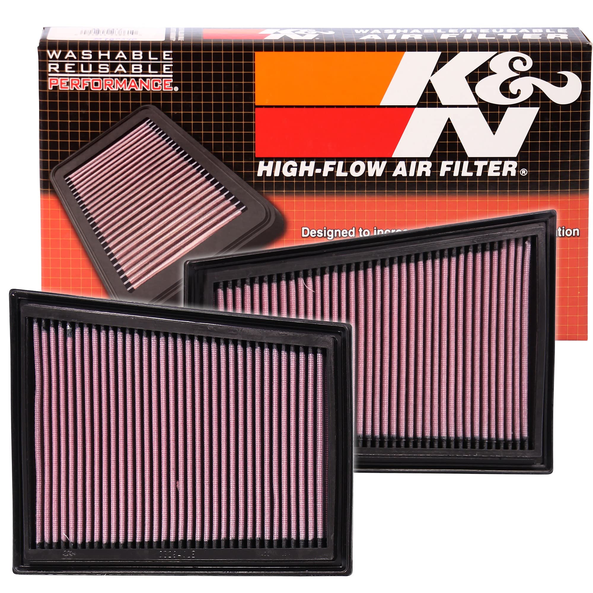 K&N 33-2940 Motorluftfilter: Hochleistung, Prämie, Abwaschbar, Ersatzfilter,Erhöhte Leistung, 2005-2013 (E350d, GL350, R350, G320, ML350, R280, E320, GL320, ML300, andere ausgewählte modelle)