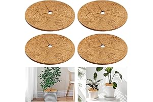 Legigo 4pcs Coconut Fiber Plant Soil Cover for Indoor and Outdoor Plants