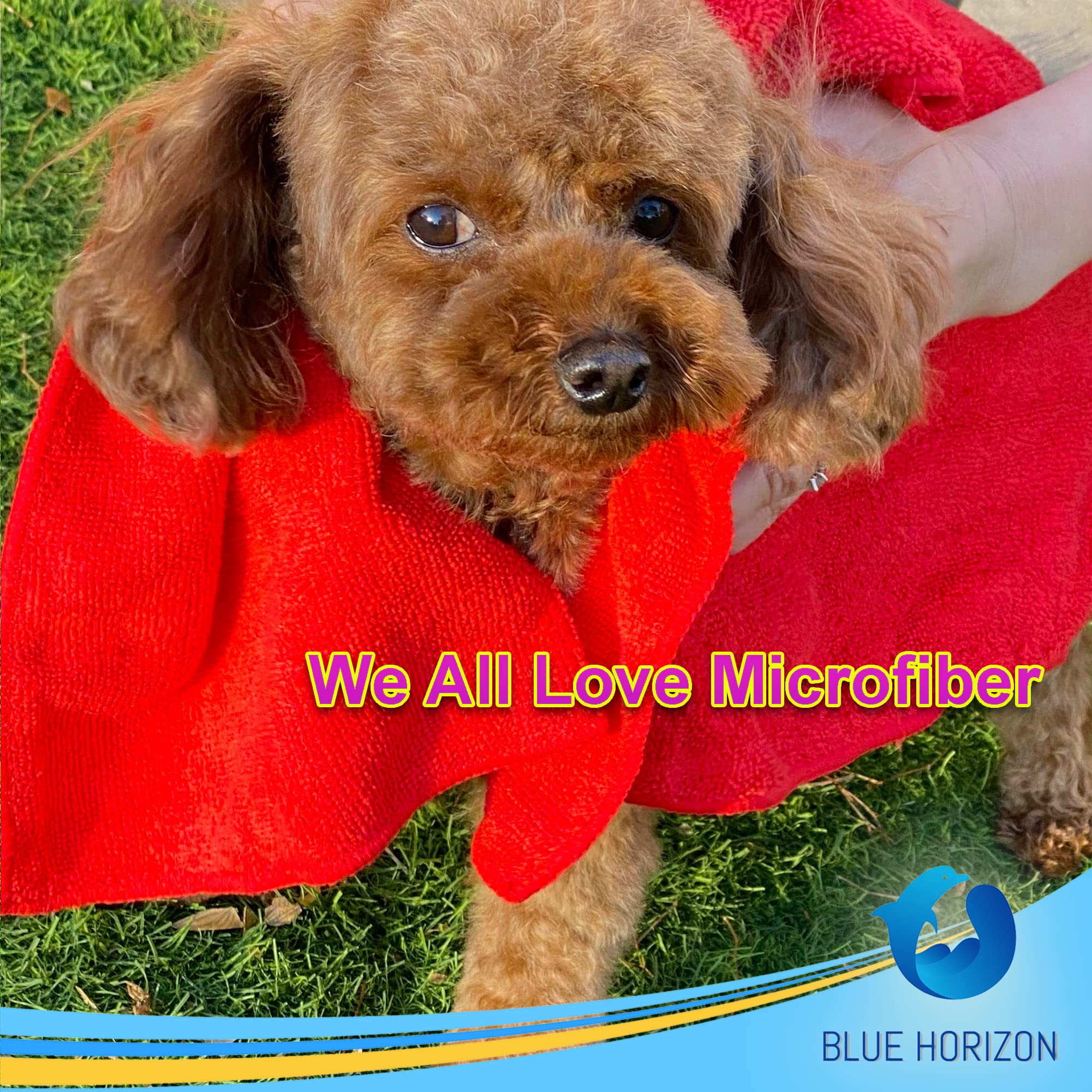 Blue Horizon Microfiber Cleaning Towels Pack of 24 Ultra Soft Plush Washcloth All Purpose Premium Microfiber Detailing Cleaning — view 8