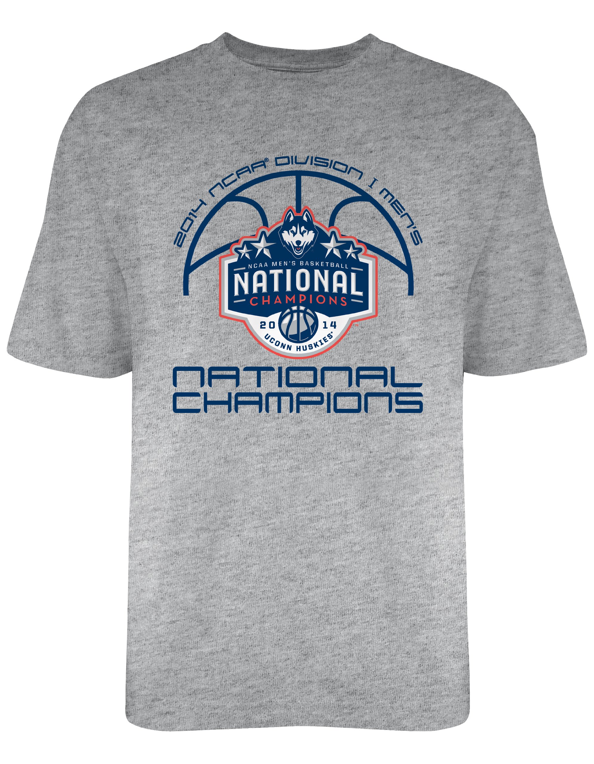 NCAA Connecticut Huskies 2014 National Championship T-Shirt, Gray