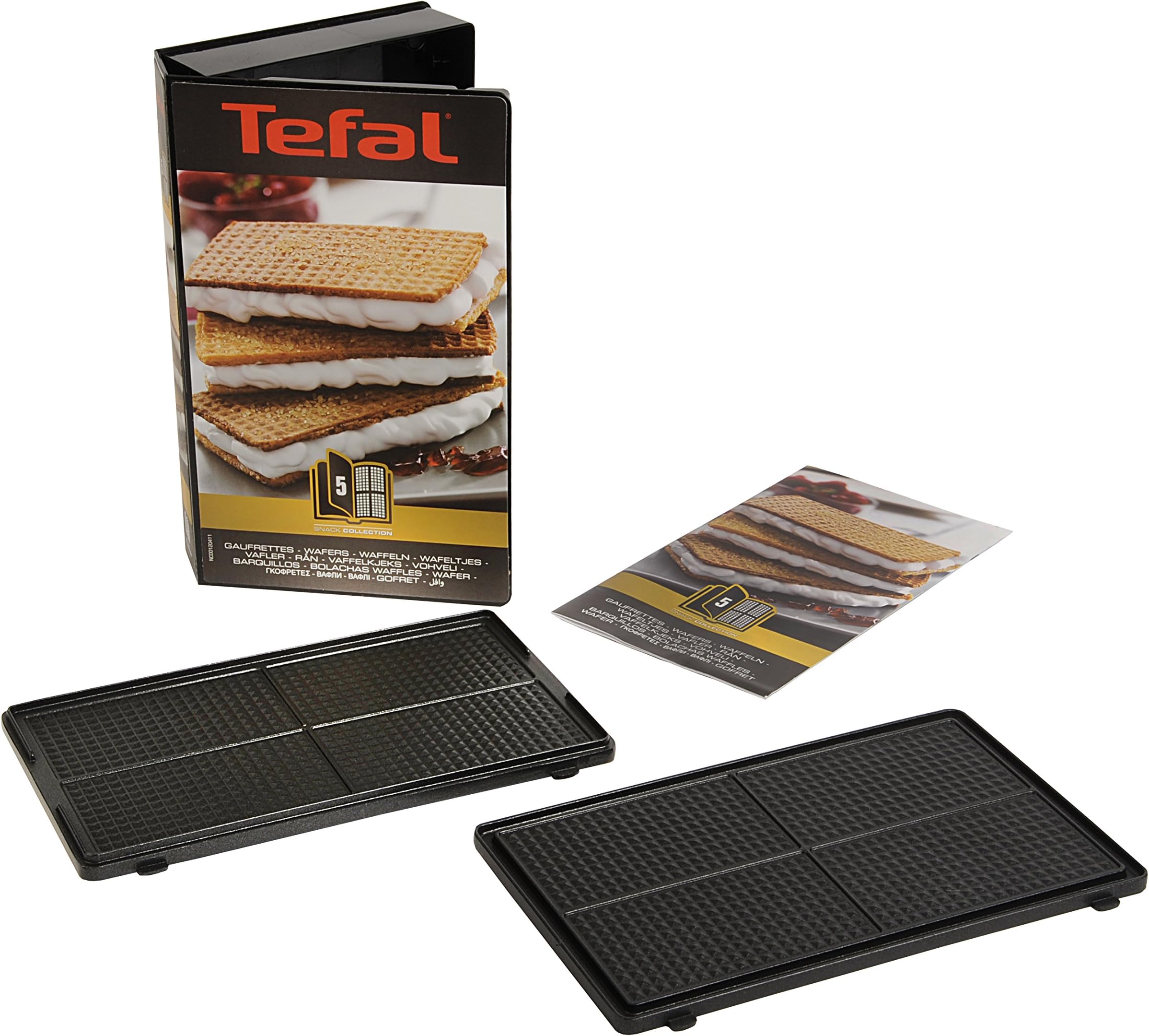 Lot de 2 plaques gaufres TEFAL XA800412
