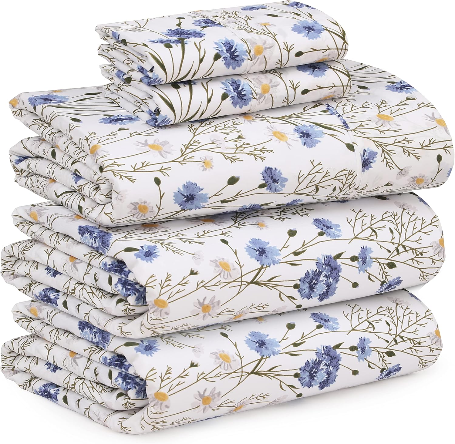 RUVANTI 100 Cotton Sheets for Split King Size Bed Crispy