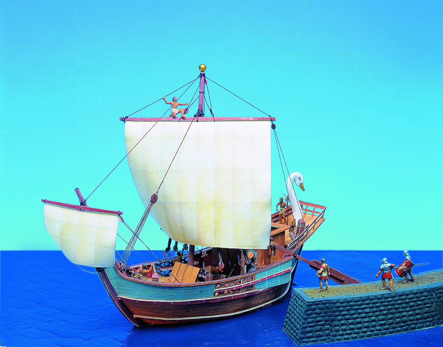 AUE-Verlag 26 x 12 x 22 cm Roman Cargo Ship Model Kit