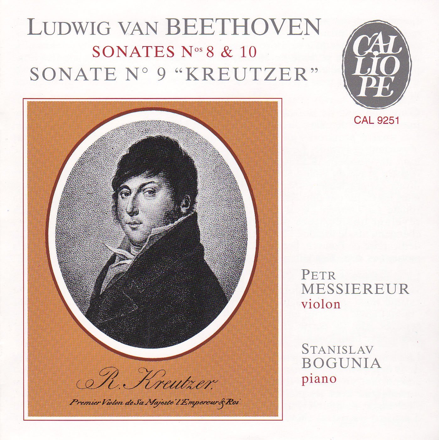 Beethoven Sonatas [Audio CD] Petr Messiereur, violon and Stanislav Bogunia, piano