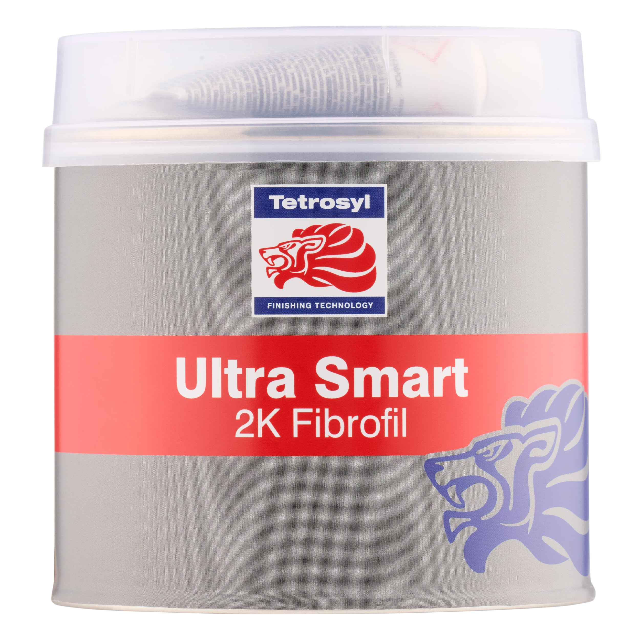 Tetrosyl Ultra Smart 2K Fibrofil 600g – Glass Fibre Reinforced Automotive Body Repair Filler, Bonds & Fills Metal Holes, Vibration Resistant, Easy Sand Polyester Repair Putty