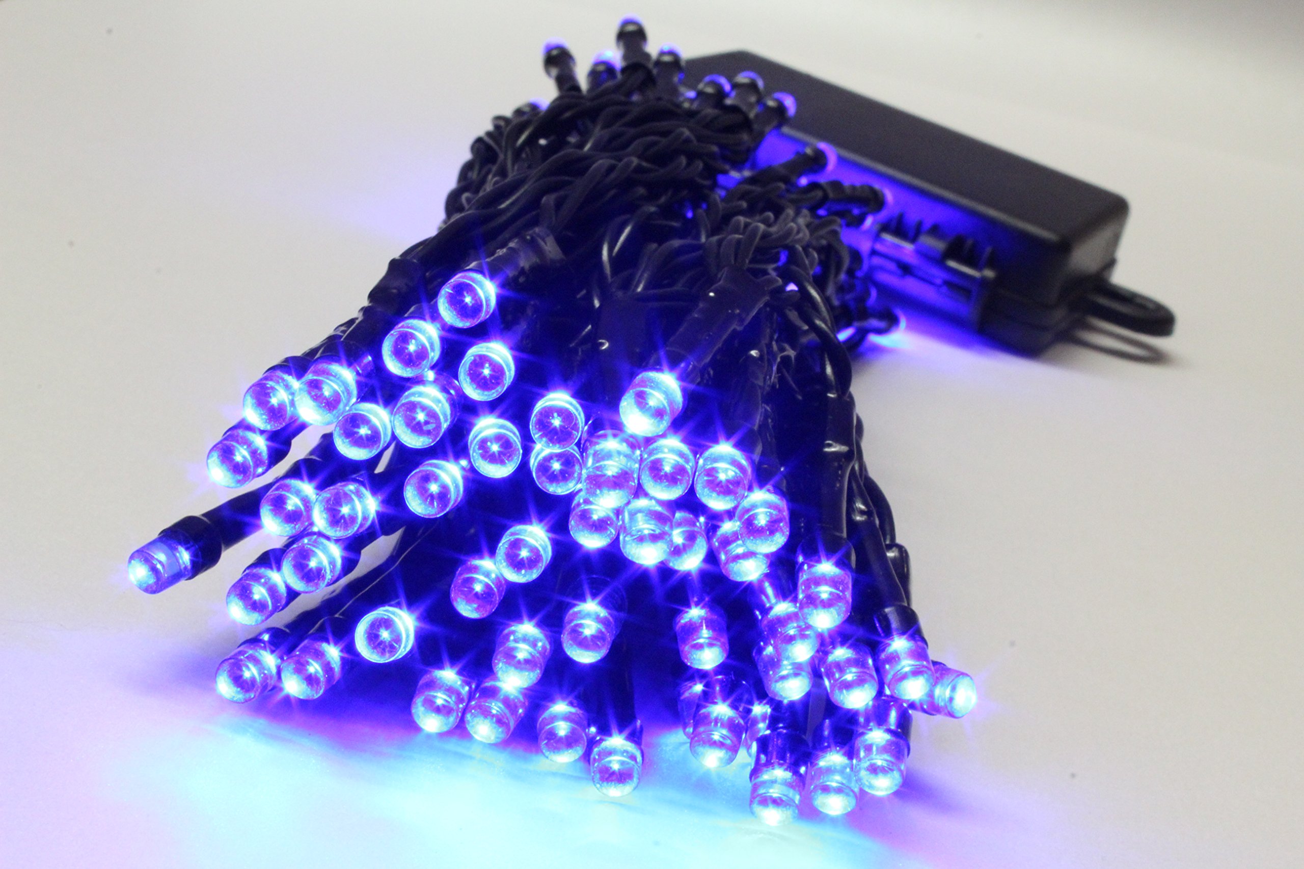 Best Artificial 100 Blue Led Outdoor Waterproof Battery 8 Multi-Function String Lights With Timer from B&Q