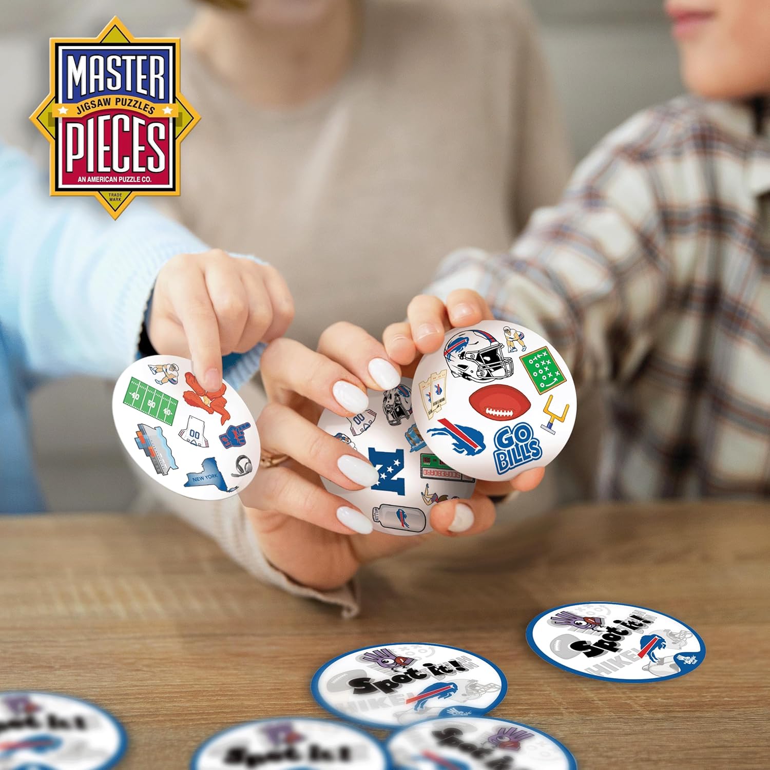 Masterpieces Officially Licensed NFL Buffalo Bills Spot It Game for Kids and Adults - Image 8