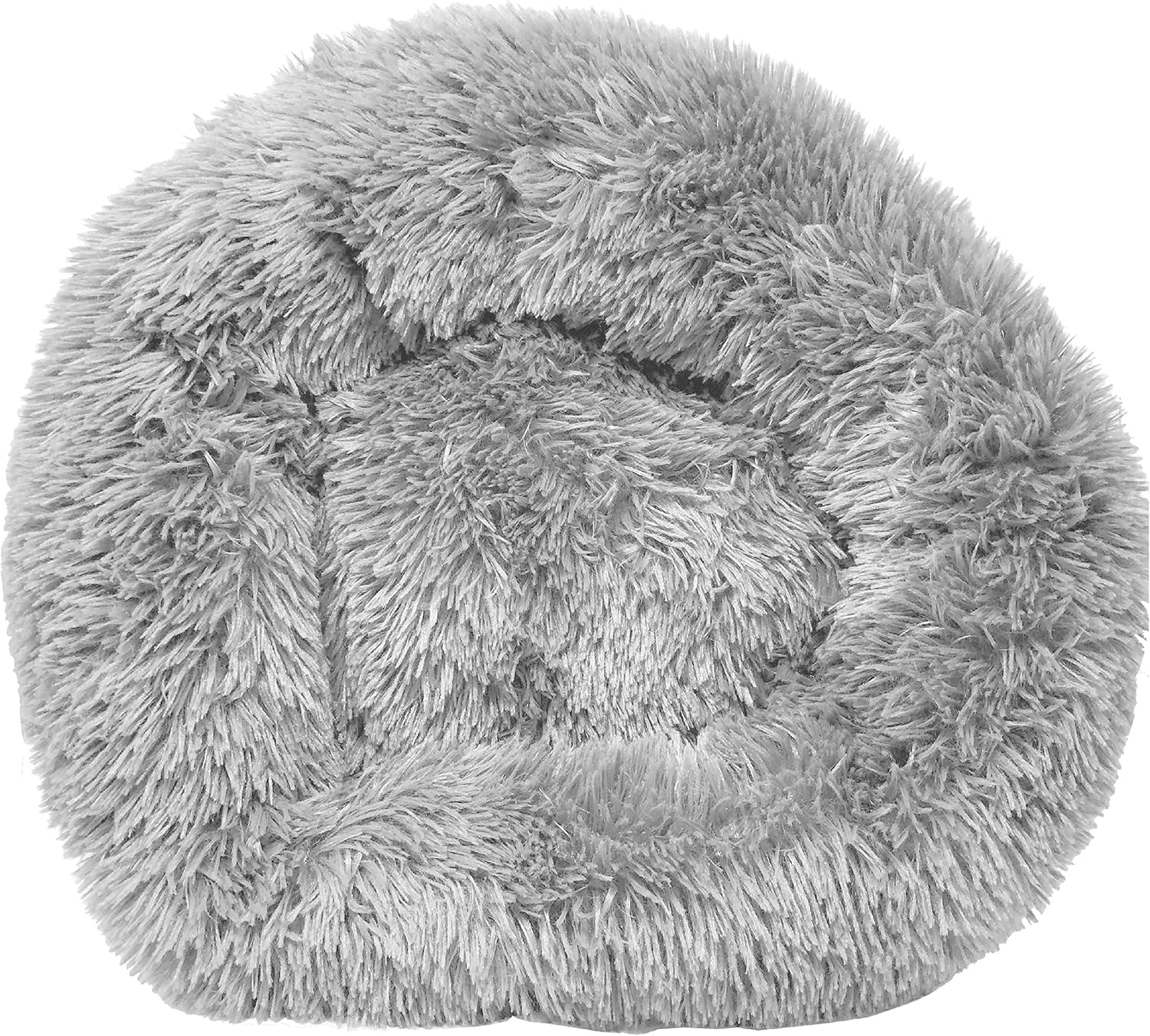Pet Life ® 'Nestler' High-Grade Soft Ultra-Plush Quality Sleep-Inducing Fur Rounded Cat and Dog Bed