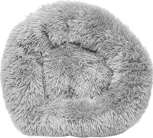 Miniatura 8 de Pet Life  Cama para perro 'Nestler' de felpa de alta calidad y redondeada suave