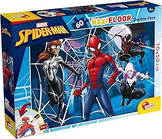 Comprar Lisciani - MARVEL - Spiderman - MaxiFloor Puzzle de 60 piezas - Puzzle 2 en 1 - Doble cara - Espalda para colorear - Juego educativo - A partir de 4 años - Fomenta la creatividad - 70 x 50 cm
