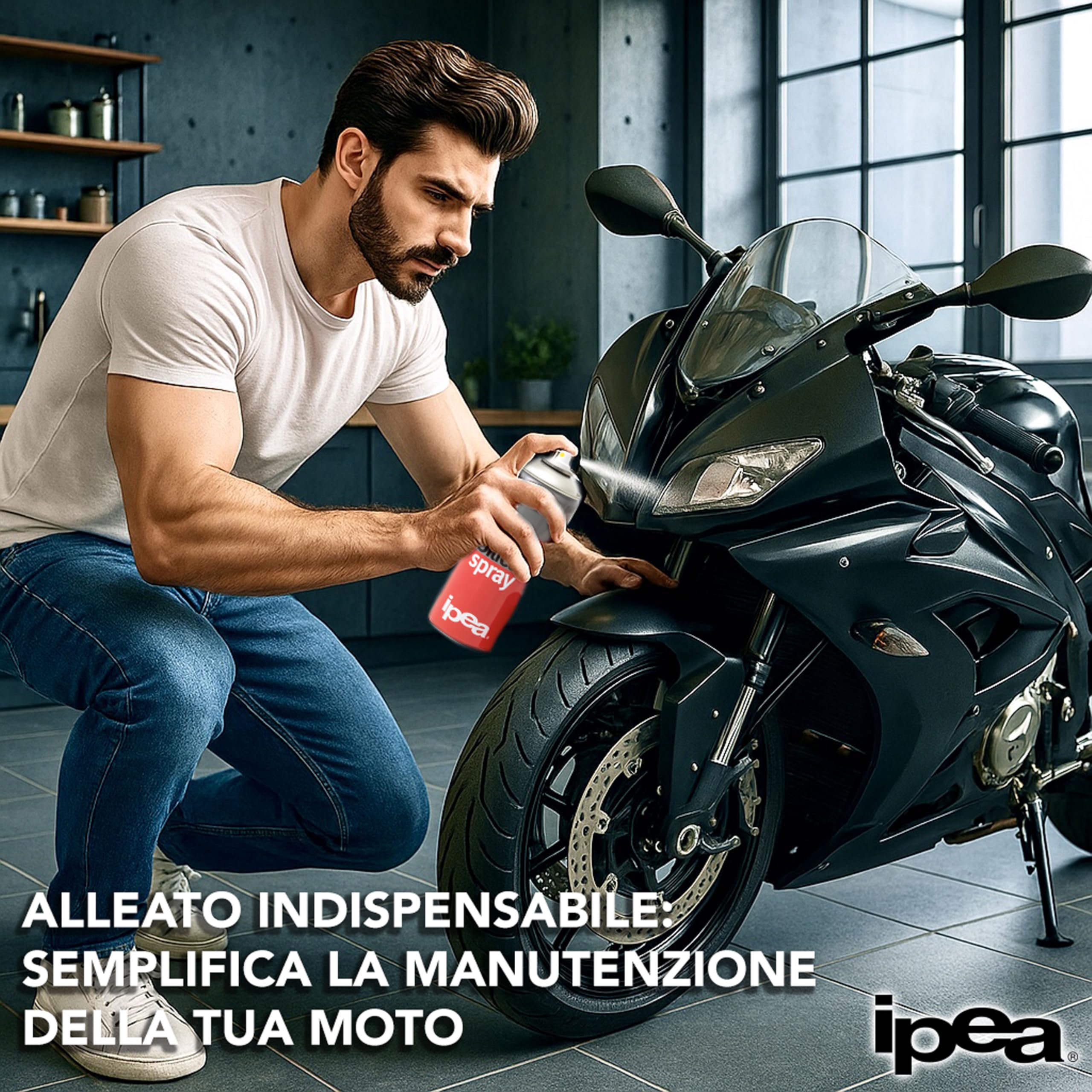 IPEA 2x Spray al Silicone Lubrificante, Protettivo, Antiadesivo 400 ml [800ml totali] - Bomboletta Spray Multiuso Incolore per Metallo, Gomma, Plastica, Legno, Tessuti - Per Elettrodomestici