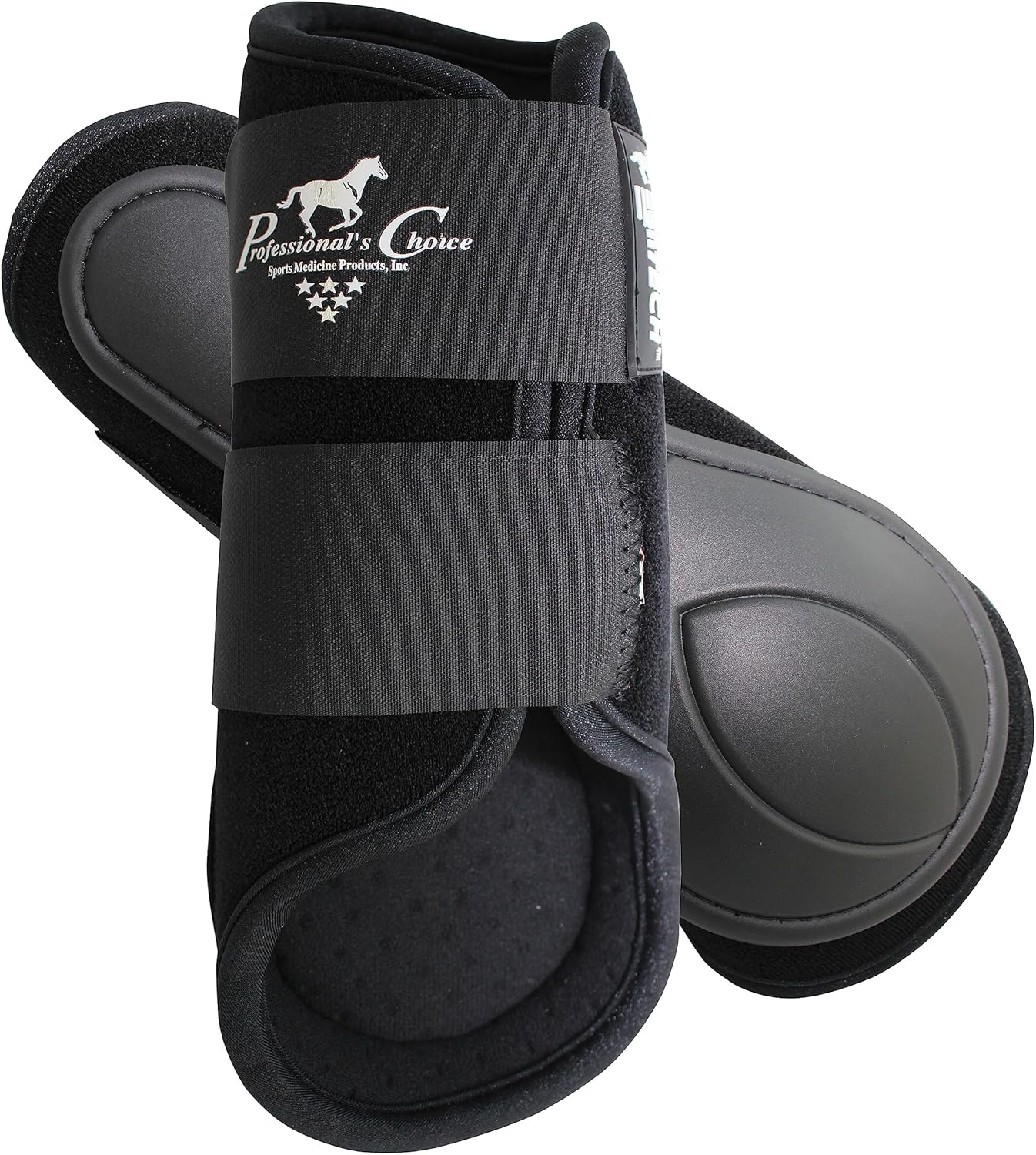 Professional's Choice Equine Ventech Splint Boot | Hook & Loop Closure | Sold in Pairs | Black