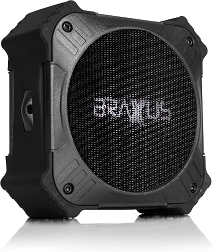 Braxus Solar Bluetooth Speaker, Golf Cart Bluetooth Portable Speaker, TWS, 5w, 30+ Hours Playtime/Outdoor Portable Speaker Solar Charger IPX6