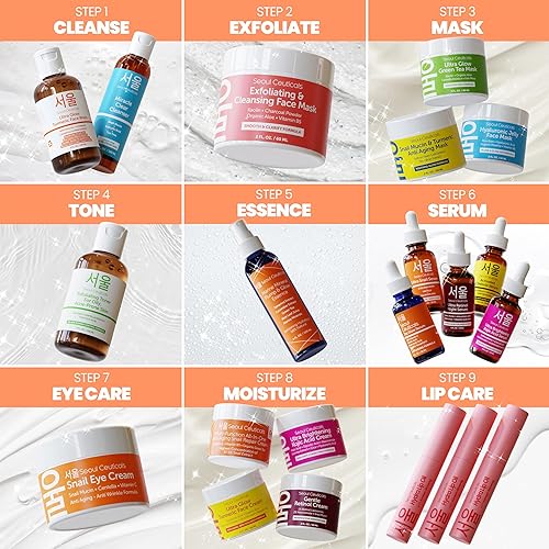 Miniatura 5 de SeoulCeuticals Esencia coreana para el cuidado de la piel la niebla para el cuidado de la piel K Beauty contiene extracto de pepino y minerales