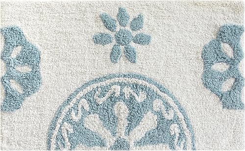 Miniatura 3 de Chic Home Sarabi - Tapete de baño de algodón de lujo, antideslizante, suave, absorbente, duradero, lavable a máquina, tamaño extragrande, 24 x 40
