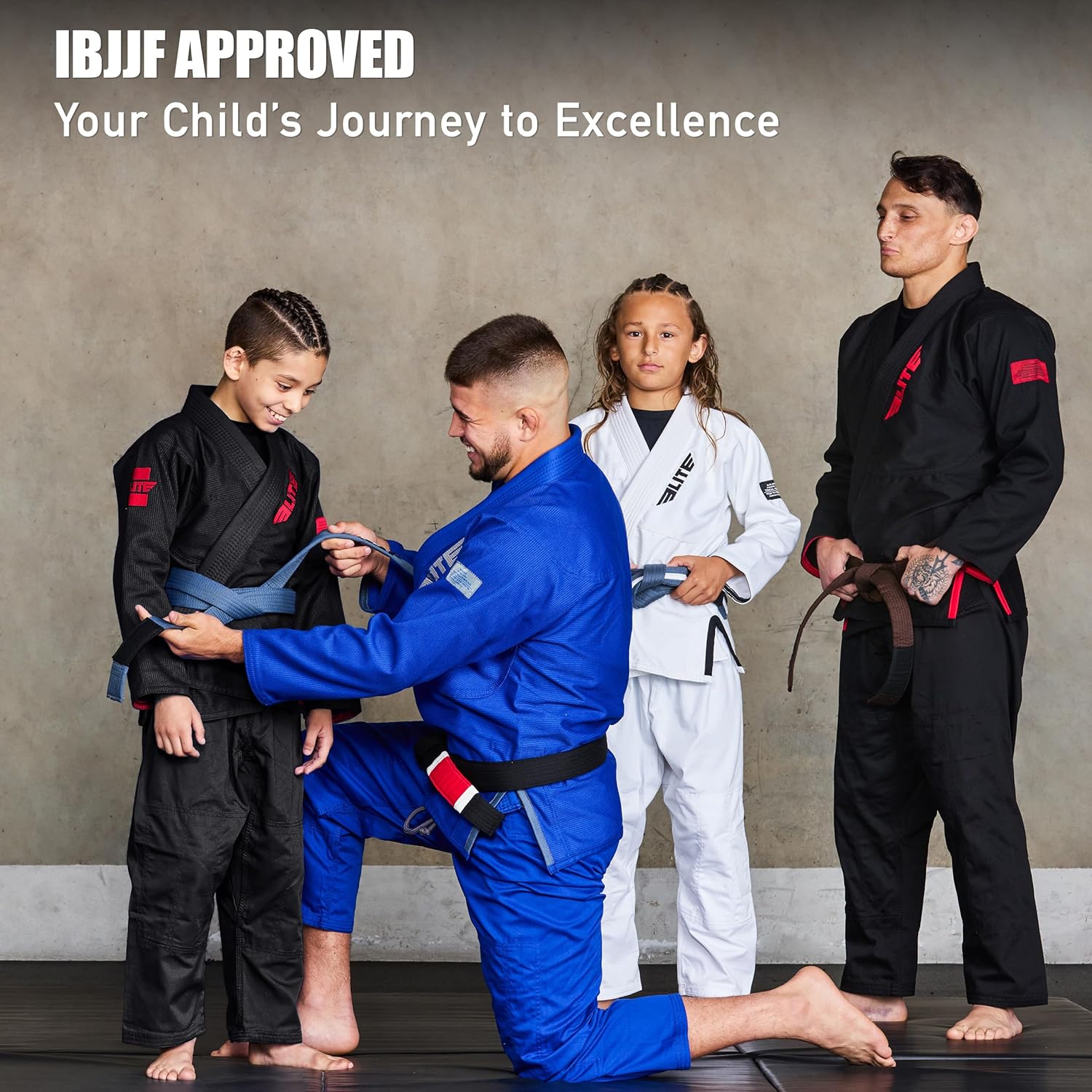 Elite Sports IBJJF Ultra Light BJJ Brazilian Jiu Jitsu Gi for Kids