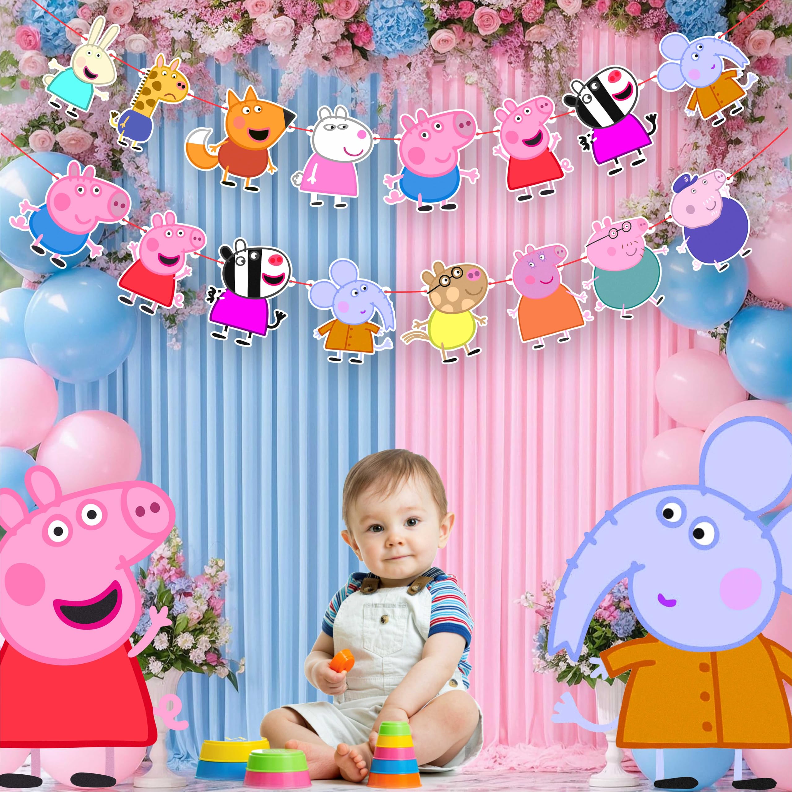 Seyal Pepa Pig Garland Decoration - Image 3