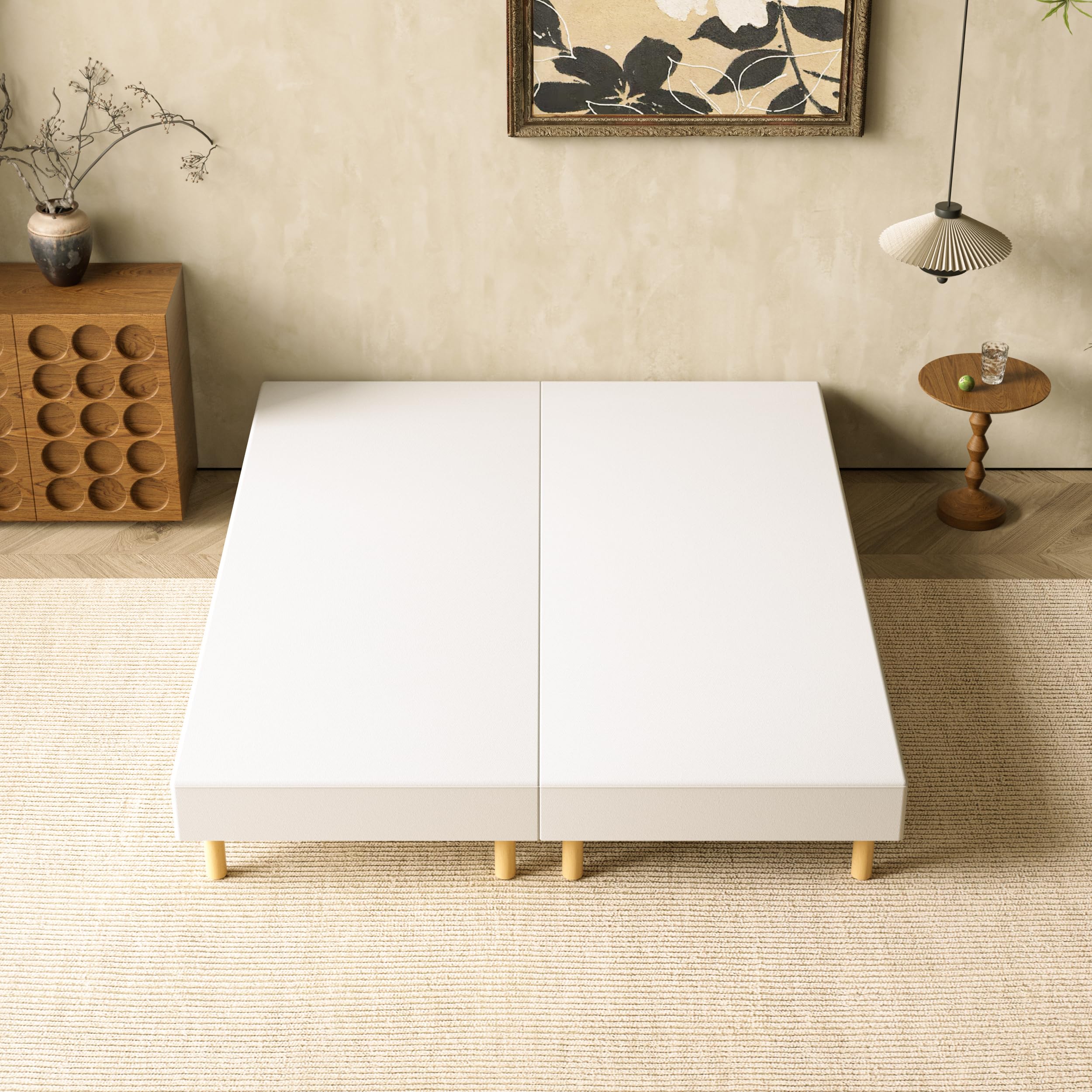 Sommier tapissier 160x200 avec surmatelas mousse haute densité