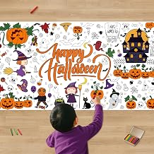 Xmas Giant Coloring Tablecloth/Poster-Christmas Crafts-30 x 72 Inches Jumbo Paper Coloring Banner Gifts Activities Games Party Classroom Decor Christmas Decorations