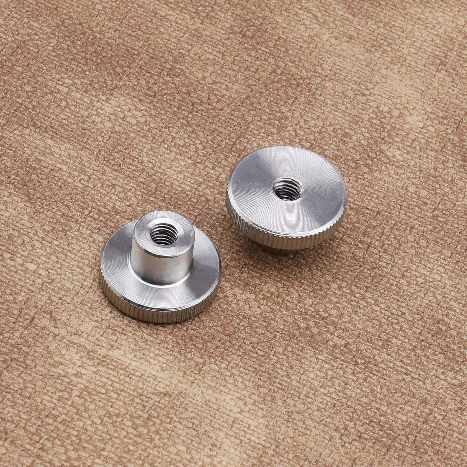 5pcs M8 DIN466 Écrous Moletés à Molette Boutons Ronds à Poignée Filetée Femelle